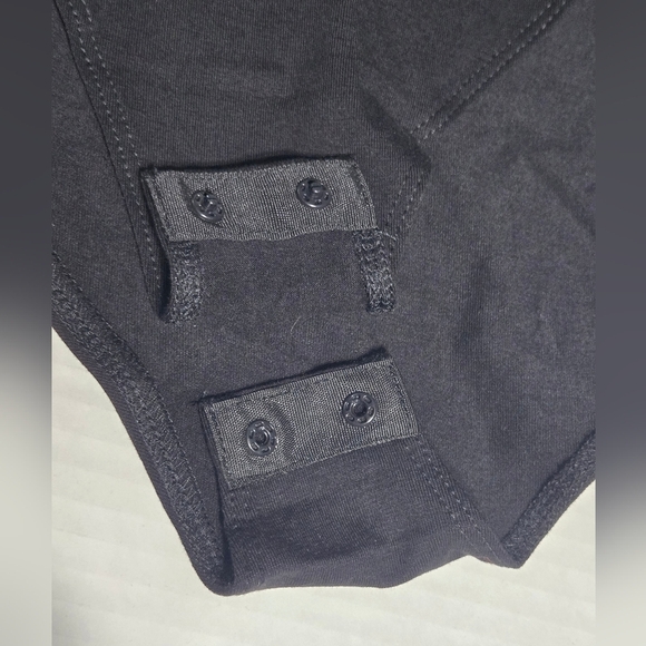 MANGOPOP Women's Sweetheart Square V Neck Long Sleeve T shirts Tops Bodysuits XL - Picture 4 of 7